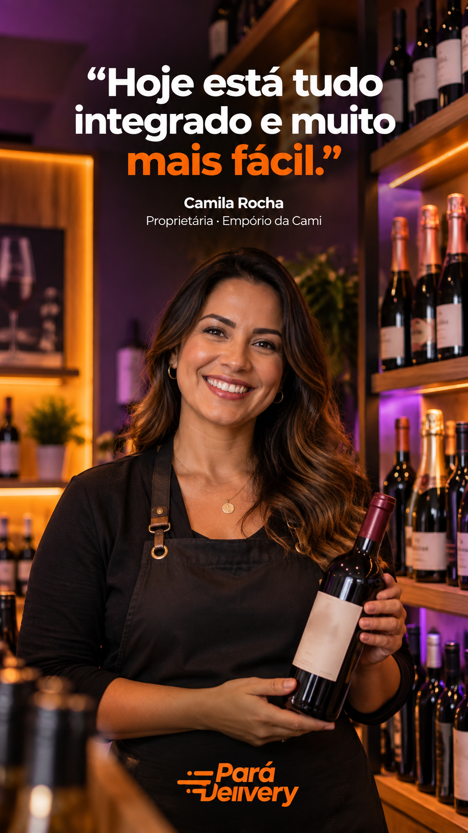 Camila Rocha, Proprietária · Empório da Cami: “Hoje está tudo integrado e muito mais fácil.”
